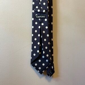 Tom Ford polka dot silk tie.